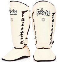 Fairtex SP7 Защита Голени "Twister Detachable In-Step" Разборная Тайский Бокс Белый